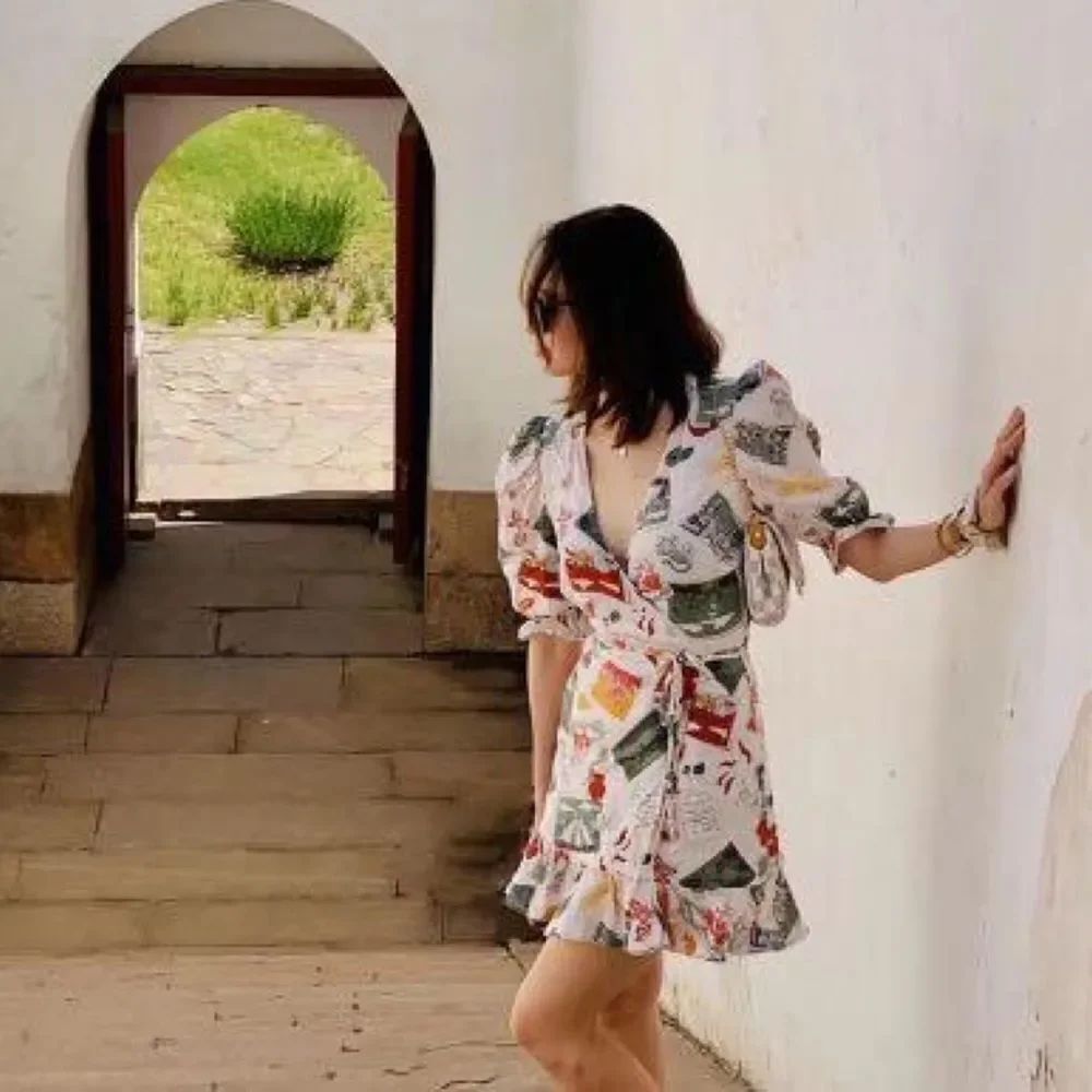 Reformation Carmelo Wrap Mini Dress
